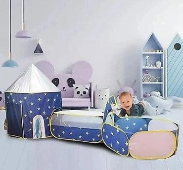 Dečiji set za igru – šator sa tunelom i bazenom za loptice - Komplet na lalafo.rs — 1 Dečiji set za igru – šator sa tunelom i bazenom za loptice - Komplet — 1