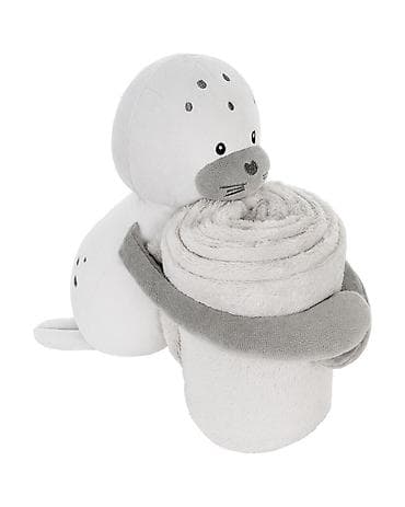 Plišani set za bebe – igračka foka sa dekicom - Slatka plišana foka na lalafo.rs Plišani set za bebe – igračka foka sa dekicom - Slatka plišana foka