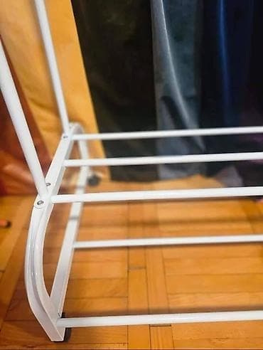 Dupli stender za garderobu sa policama 48kg nosivost Dimenzije na lalafo.rs — 3 Dupli stender za garderobu sa policama 48kg nosivost Dimenzije — 3