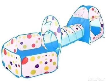 Dečiji set za igru: šator + tunel + ograđeni bazen za loptice - na lalafo.rs — 2 Dečiji set za igru: šator + tunel + ograđeni bazen za loptice - — 2