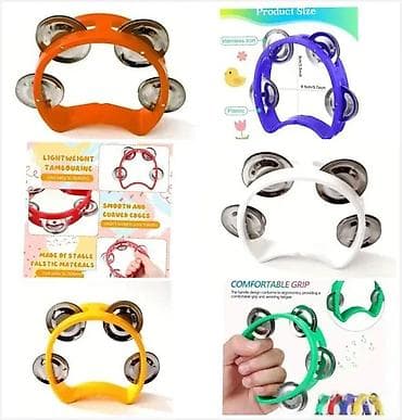 DAIRE DEČIJE 6 BOJA | Odlične dečije daire 5 duplih činela Dimenzije na lalafo.rs DAIRE DEČIJE 6 BOJA | Odlične dečije daire 5 duplih činela Dimenzije