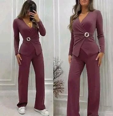 Damski komplet – bluza i pantalone - Model: elegantan dvodelni set od na lalafo.rs — 2 Damski komplet – bluza i pantalone - Model: elegantan dvodelni set od — 2