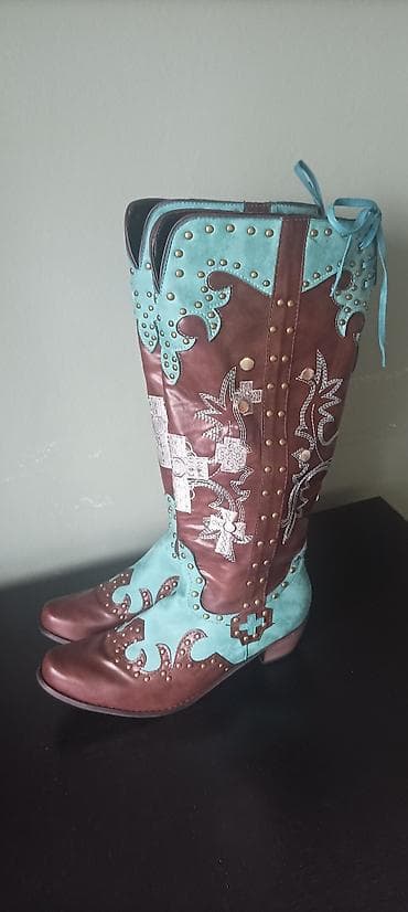 High boots, 41, color - Multicolored at lalafo.rs High boots, 41, color - Multicolored
