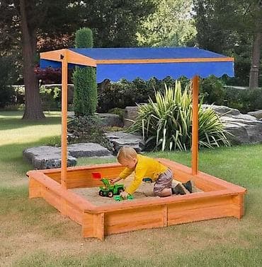 Drveni peskarnik sa podešavajućom tendom – 11.100 din - Materijal na lalafo.rs — 1 Drveni peskarnik sa podešavajućom tendom – 11.100 din - Materijal — 1