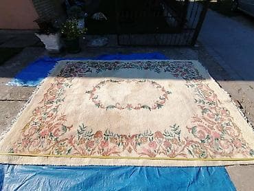 Ručno tkani vuneni tepih sa cvetnim ornamentima - Materijal: gusta na lalafo.rs — 6 Ručno tkani vuneni tepih sa cvetnim ornamentima - Materijal: gusta — 6