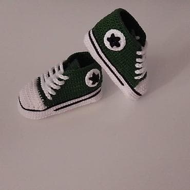 Heklane nehodajuće patike za bebe, dečake I devojčice, od pamučnog na lalafo.rs — 5 Heklane nehodajuće patike za bebe, dečake I devojčice, od pamučnog — 5