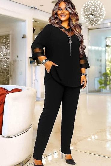 L11. ✨ Komplet sa tilom za punije dame – elegancija i udobnost u na lalafo.rs — 1 L11. ✨ Komplet sa tilom za punije dame – elegancija i udobnost u — 1