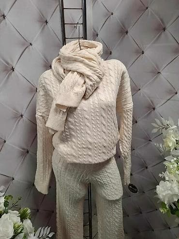 ❤️❤️ Trodelni trikotazni kompleti pantalone+dzemper+šal Cena:3500 din na lalafo.rs — 3 ❤️❤️ Trodelni trikotazni kompleti pantalone+dzemper+šal Cena:3500 din — 3
