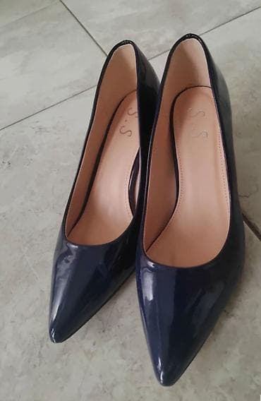 Elegantne ženske salonke S.S - Boja: tamno plava (lak koža/visoki na lalafo.rs — 2 Elegantne ženske salonke S.S - Boja: tamno plava (lak koža/visoki — 2