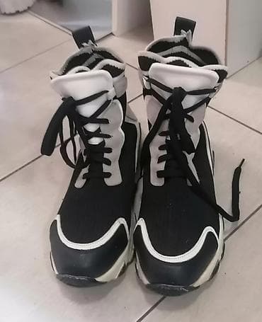 Ženske patike – visoki model, crno‑bele - Dizajn: modni na lalafo.rs — 5 Ženske patike – visoki model, crno‑bele - Dizajn: modni — 5