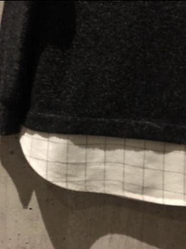 Tamnosiva ZARA dukserica dzemperic sa kapuljačom i imitacijom kosulje na lalafo.rs — 2 Tamnosiva ZARA dukserica dzemperic sa kapuljačom i imitacijom kosulje — 2