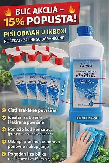 Home & Garden: 😍 Kupiš jedan – dobiješ četiri! 😍 ✨ Koncentrat za staklo ✨ ✔️ at lalafo.rs — 6 Home & Garden: 😍 Kupiš jedan – dobiješ četiri! 😍 ✨ Koncentrat za staklo ✨ ✔️ — 6