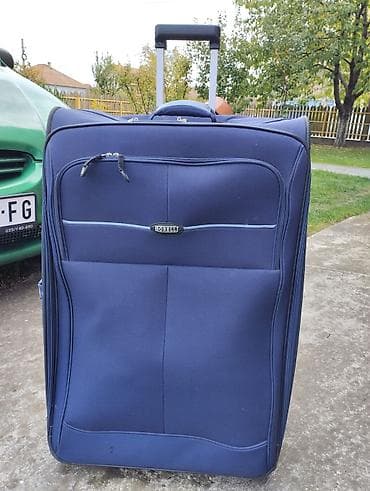 Veliki putni kofer Borell, tkanina u tamnoplavoj boji. - Teleskopska na lalafo.rs — 1 Veliki putni kofer Borell, tkanina u tamnoplavoj boji. - Teleskopska — 1