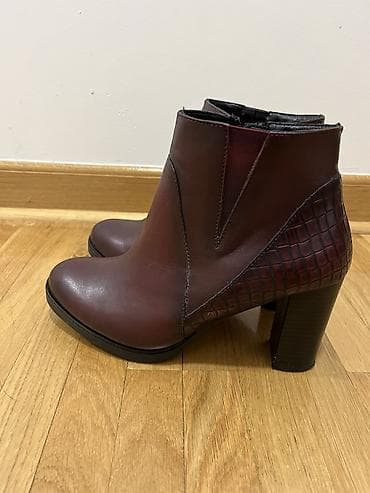 Bordo ženske gležnjače od prirodne kože – spolja i iznutra na lalafo.rs — 2 Bordo ženske gležnjače od prirodne kože – spolja i iznutra — 2