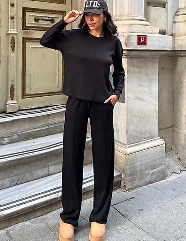 Women's Sweatsuits: Trenerke komplet sa elastinom gornji i donjo deo sa stepovima po at lalafo.rs — 2 Women's Sweatsuits: Trenerke komplet sa elastinom gornji i donjo deo sa stepovima po — 2