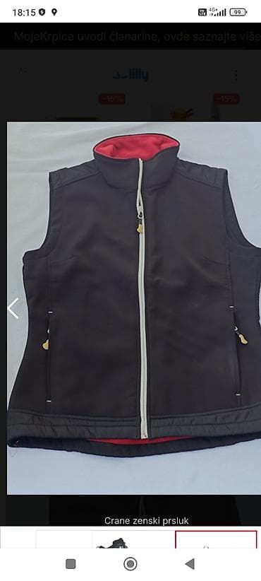 zenske broj: RASPRODAJA!!Crni ženski prsluk marke Crane, idealan za letnje at lalafo.rs — 1 zenske broj: RASPRODAJA!!Crni ženski prsluk marke Crane, idealan za letnje — 1