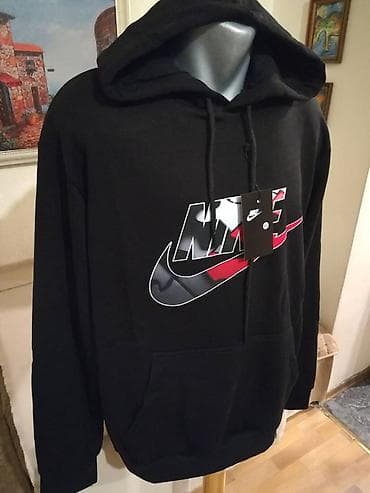 Novi muski markirani duks sa kapuljacom Nike Crni 2XL. Turski. Odlican na lalafo.rs — 3 Novi muski markirani duks sa kapuljacom Nike Crni 2XL. Turski. Odlican — 3
