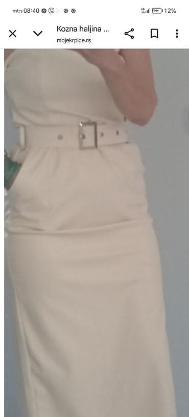 Elegantna kožna haljina + štikle – set - Haljina: midi dužina, uski na lalafo.rs — 2 Elegantna kožna haljina + štikle – set - Haljina: midi dužina, uski — 2