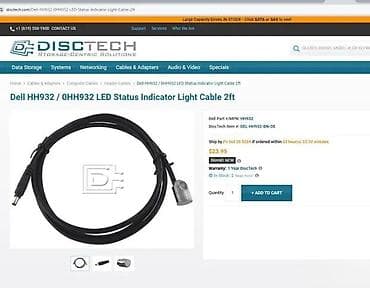 kom sa etiketom: Dell HH932 / 0HH932 LED Status Indicator Light Cable – dužina 2 ft at lalafo.rs — 2 kom sa etiketom: Dell HH932 / 0HH932 LED Status Indicator Light Cable – dužina 2 ft — 2
