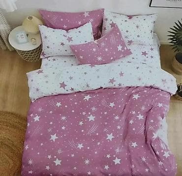 Komplet posteljine VIOLET – zvezdasti dezen 1xčaršaf- 2xjorganska na lalafo.rs — 3 Komplet posteljine VIOLET – zvezdasti dezen 1xčaršaf- 2xjorganska — 3