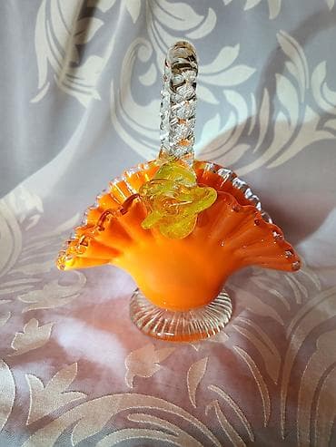 Murano nova korpa,duvano staklo 70te. Korpica nova,sve na njoj je na lalafo.rs — 5 Murano nova korpa,duvano staklo 70te. Korpica nova,sve na njoj je — 5