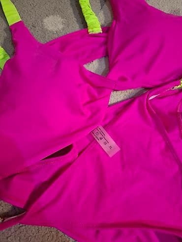 Ženski dvodelni kupaći kostim - Boja: jarko pink sa neonsko‑zelenim na lalafo.rs — 3 Ženski dvodelni kupaći kostim - Boja: jarko pink sa neonsko‑zelenim — 3