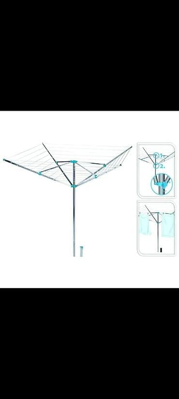 Dvorišna sušilica za veš 42m 0000057 4-kraka baštenska sušilica za veš na lalafo.rs Dvorišna sušilica za veš 42m 0000057 4-kraka baštenska sušilica za veš