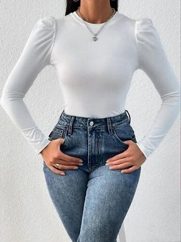 Bluza sa blagim puf rukavima,sa elastinom. Crna,tamno zuta,svetlo na lalafo.rs Bluza sa blagim puf rukavima,sa elastinom. Crna,tamno zuta,svetlo