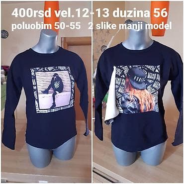 Duks/bluza za decu – brend MODA - Veličina: 12–13 (158 cm) - Dužina na lalafo.rs — 1 Duks/bluza za decu – brend MODA - Veličina: 12–13 (158 cm) - Dužina — 1