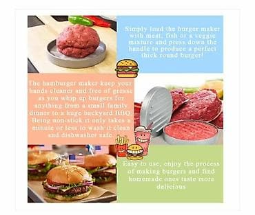 Kompletan set prese za burgere napravljen je od livenog aluminijuma na lalafo.rs — 5 Kompletan set prese za burgere napravljen je od livenog aluminijuma — 5