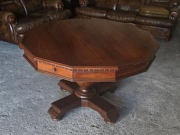 Sets of table and chairs: Drveni trpezarijski set – okrugli/višekutni sto sa 4 stolice - at lalafo.rs — 8 Sets of table and chairs: Drveni trpezarijski set – okrugli/višekutni sto sa 4 stolice - — 8