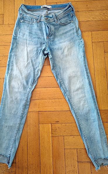 ZARA ženske farmerke – skinny model - Boja: svetlo plava isprana na lalafo.rs ZARA ženske farmerke – skinny model - Boja: svetlo plava isprana