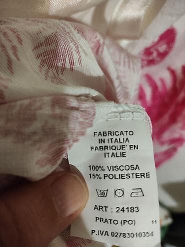 Letnja haljina sa tropskim printom - Boja: bela osnova sa intenzivno na lalafo.rs — 4 Letnja haljina sa tropskim printom - Boja: bela osnova sa intenzivno — 4