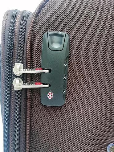 kofer torba: Veliki kofer na točkiće – tekstilni, braon - Dimenzije: približno at lalafo.rs — 10 kofer torba: Veliki kofer na točkiće – tekstilni, braon - Dimenzije: približno — 10