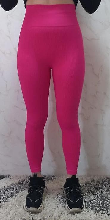 Leggings, Bike shorts: Ženske sportske helanke – hot pink - Visok struk sa širokim at lalafo.rs — 6 Leggings, Bike shorts: Ženske sportske helanke – hot pink - Visok struk sa širokim — 6
