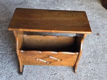 Dressers: Drvena polica/stalak za novine i časopise - Materijal: puno drvo at lalafo.rs — 2 Dressers: Drvena polica/stalak za novine i časopise - Materijal: puno drvo — 2