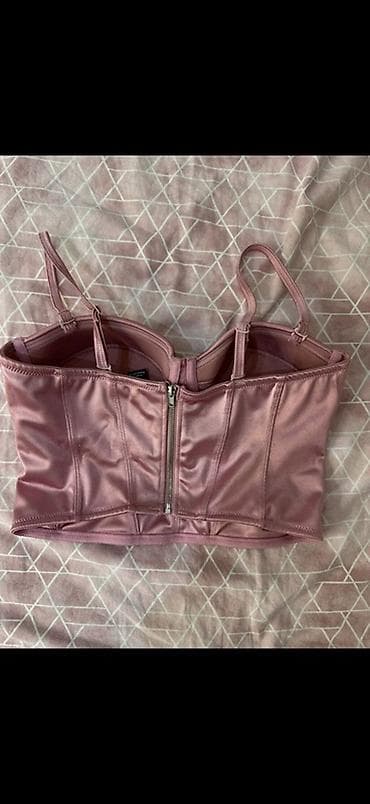 Satenski bustier/korset top u ružičasto-lila boji. - Brend: MISU - na lalafo.rs — 2 Satenski bustier/korset top u ružičasto-lila boji. - Brend: MISU - — 2