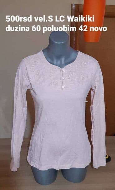 LC Waikiki ženska majica dugih rukava, veličina S. Svetloružičasta na lalafo.rs LC Waikiki ženska majica dugih rukava, veličina S. Svetloružičasta