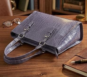 Elegantna poslovna torba sa kroko efektom - Materijal na lalafo.rs Elegantna poslovna torba sa kroko efektom - Materijal