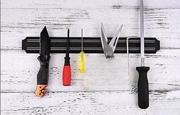 Zidni Magnetni Držač za Kuhinjski Pribor – Držač Noževa 33cm 🔪🧲 na lalafo.rs — 2 Zidni Magnetni Držač za Kuhinjski Pribor – Držač Noževa 33cm 🔪🧲 — 2