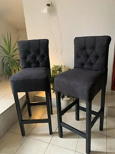 Barske stolice sa naslonom – tapacirane - Model: visoke barske na lalafo.rs Barske stolice sa naslonom – tapacirane - Model: visoke barske