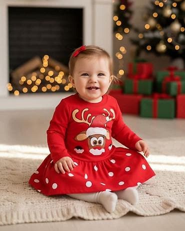 I. 12. 🦌❤️ Novogodišnja haljinica sa irvasom ❤️🦌 Preslatka pamučna na lalafo.rs — 1 I. 12. 🦌❤️ Novogodišnja haljinica sa irvasom ❤️🦌 Preslatka pamučna — 1