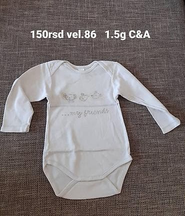 Bebi bodi sa dugim rukavima – C&A - Veličina: 86 (1,5 g) - Boja na lalafo.rs — 1 Bebi bodi sa dugim rukavima – C&A - Veličina: 86 (1,5 g) - Boja — 1