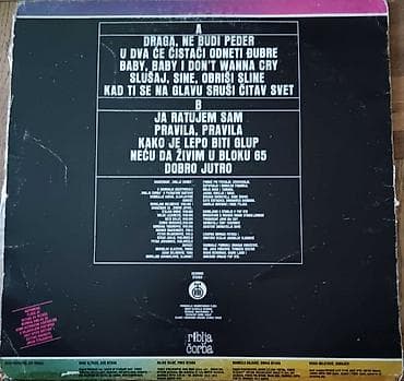 Riblja Corba-Buvlja Pijaca LP (1982) PGP RTB stanje ploce 5- 4 ima na lalafo.rs — 2 Riblja Corba-Buvlja Pijaca LP (1982) PGP RTB stanje ploce 5- 4 ima — 2