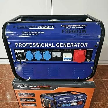 Tools & Equipment: Fischer Kraft FS9600W benzinski agregat za struju – Professional at lalafo.rs — 4 Tools & Equipment: Fischer Kraft FS9600W benzinski agregat za struju – Professional — 4