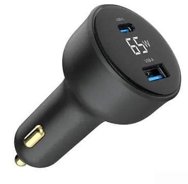 Žičani punjači za telefone: Gembird brzi auto punjač 65 W sa LCD ekranom - Snaga: do 65 W - Dva na lalafo.rs — 1 Žičani punjači za telefone: Gembird brzi auto punjač 65 W sa LCD ekranom - Snaga: do 65 W - Dva — 1