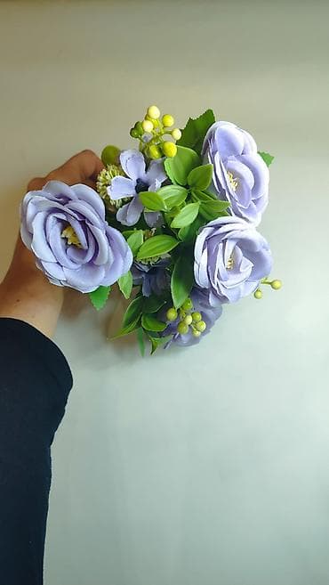 Storage boxes: Dekorativni buket veštačkog cveća – lila ruže i cvetovi sa zelenilom at lalafo.rs — 2 Storage boxes: Dekorativni buket veštačkog cveća – lila ruže i cvetovi sa zelenilom — 2