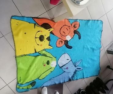 Dečije ćebe sa šarenim životinjama - Dimenzije približno dečije na lalafo.rs — 2 Dečije ćebe sa šarenim životinjama - Dimenzije približno dečije — 2