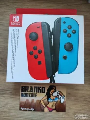 Joy-Con Pair red/blue- Nintendo Switch - NOVO, original Informacije na lalafo.rs Joy-Con Pair red/blue- Nintendo Switch - NOVO, original Informacije