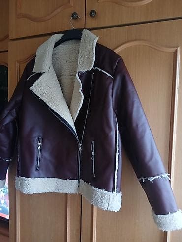 eko koza sa: Ženska pilot jakna od eko kože sa veštačkim krznom (aviator/biker na lalafo.rs — 3 eko koza sa: Ženska pilot jakna od eko kože sa veštačkim krznom (aviator/biker — 3